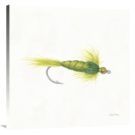 Global Gallery's 'Gone Fishin IV' By Elyse DeNeige Stretched Canvas Wall Art