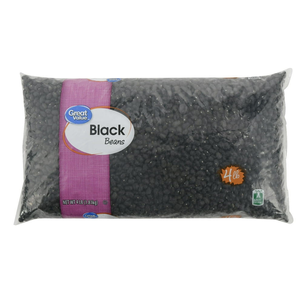 Great Value Black Beans, 4 lb