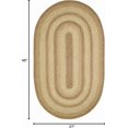 thumbnail image 2 of Homespice Cookie Dough Jute Braided Kitchen Rugs 27x45 - Country Style Small Brown Rug for Rustic Decor, 2 of 8
