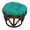 White, variant on Blazing Needles 18 in. Outdoor Papasan Footstool Cushion