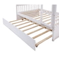 thumbnail image 7 of ARCTICSCORPION Pine Full over Full Bunk Bed with Trundle and Ladder White, 7 of 7