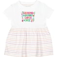 thumbnail image 3 of Inktastic Grandma Grandpa Love Me Girls Girls Baby Dress, 3 of 5