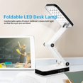 thumbnail image 5 of Foldable LED Desk Lamp, White Table Lamp Rechargeable Bedside Lamp Led Portable Desk Lamp for Reading, Office, Study, 5 of 5