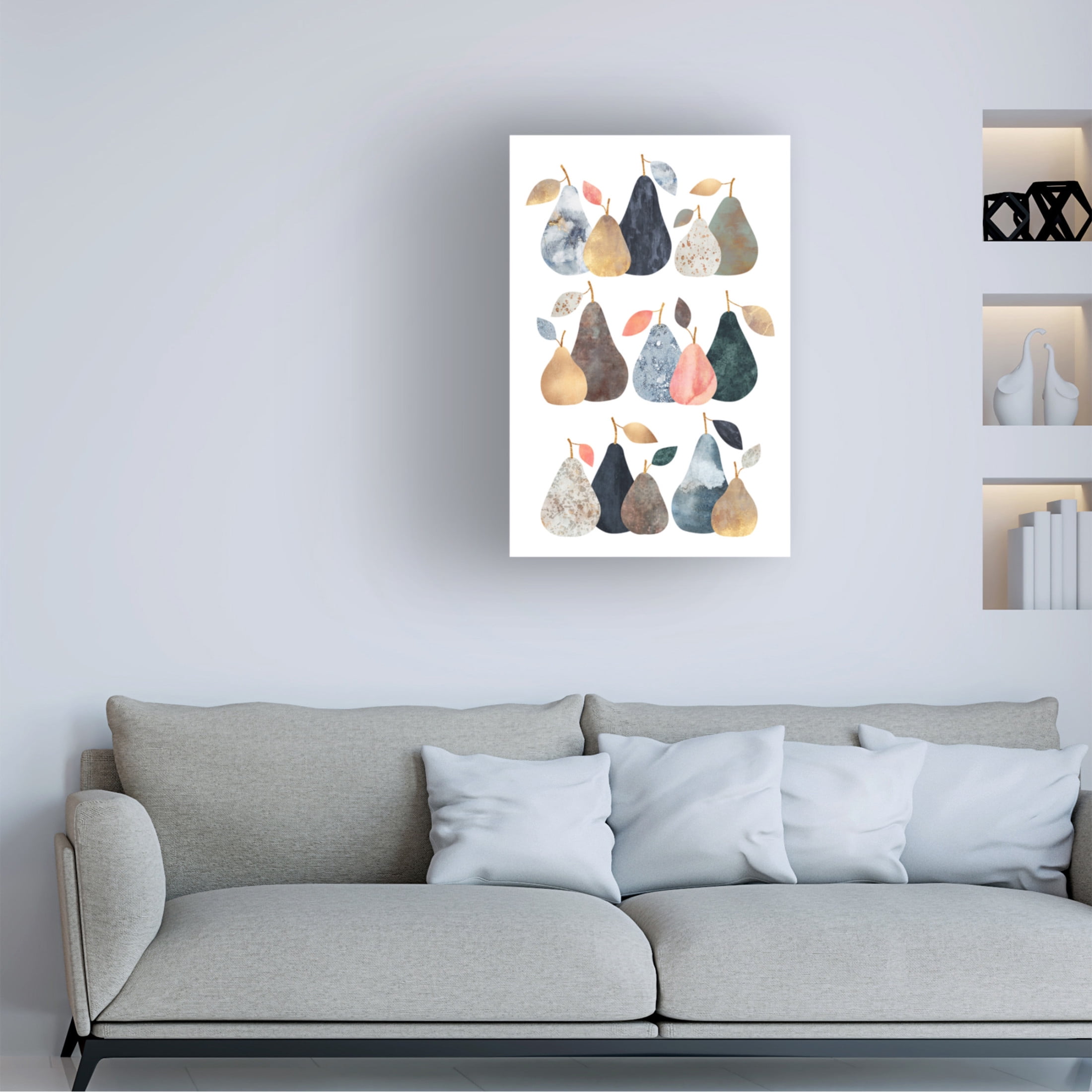 Trademark Fine Art Elisabeth Fredriksson Pears Canvas Wall Art
