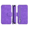 thumbnail image 3 of Xpm Case for Apple iPhone 13 (6.1") Wallet Case Magnetic Detachable Zipper Pocket PU Leather Flip Pouch 7 Credit Card Slots Holder Cover for iPhone 13 - Purple, 3 of 7