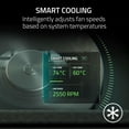 thumbnail image 2 of Laptop Cooling Pad Razer Adaptive Smart Fan RGB 14-18", 2 of 7
