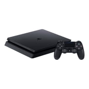 Restored Sony PlayStation 4 Slim 500GB Console, Black with DualShock 4 Wireless Controller