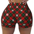 thumbnail image 2 of Balery Christmas With Character Pantalones cortos de entrenamiento estampados para mujer, sin costuras, ajustados, para gimnasio, yoga, correr, deportes, ejercicio activo, fitness.-Medium, 2 of 8