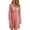 Pink, variant on Herrnalise Women’s Dresses Summer 2024 Casual Autumn Solid Sexy U-Neck Buttons Long Sleeve Waist Dress S-2XL