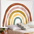 thumbnail image 3 of WREESH Rainbow Tapestry Wall Decor, Rainbow Wall Hanging Hand Sewn Edges Boho Colors, 3 of 6