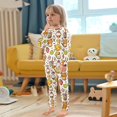 thumbnail image 5 of Dailycode Cotton Pajama Set Snug Fit Long Sleeve Top and Pants for 18M-8Y Cute Bear with Sweet and Dessert, 5 of 7