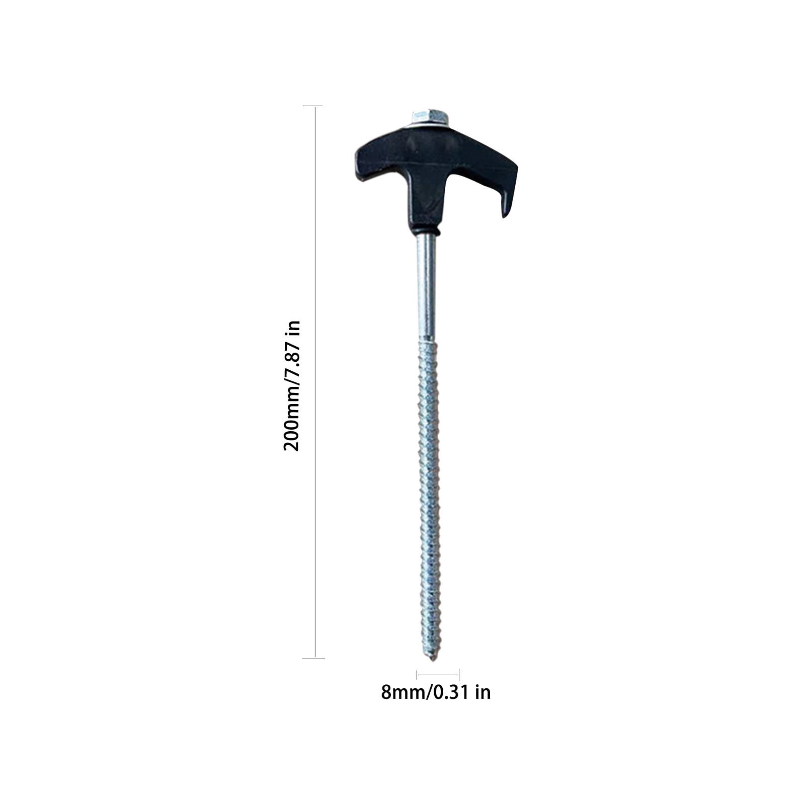 JMYHOAM Home Gadgets Hexagonal Luminous Nail 8in Screw in Tent Stakes - Ground Anchors Screw in Tools on Sale and Clearance