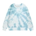 thumbnail image 5 of piuwrlz Sweaters for Girls Printed Hoodie Long Sleeves Without a Hat Sweater Blue Size 5-6 Years, 5 of 5