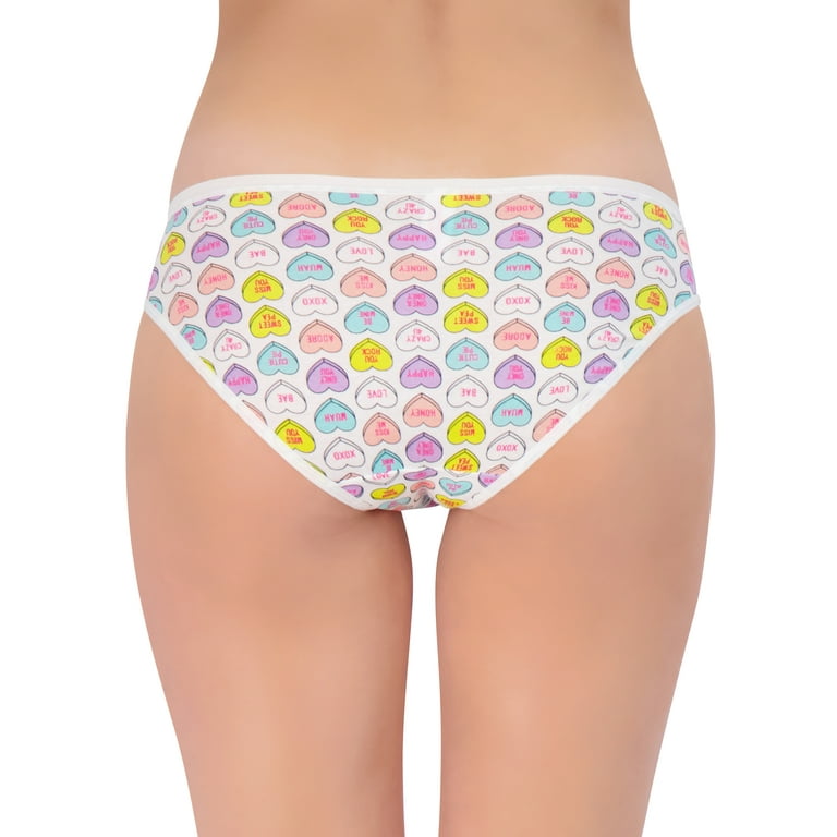 6-Pack Women's Cotton Ladies Bikini Briefs Panties Love Underwear - Walmart .ca