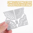 thumbnail image 3 of 4pcs Metal Cutting Die Lace Pattern Shape Cutting Die Cut Mold Scrapbook Card Cutting Die Crafts Making Stencil, 3 of 3
