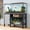 Gray, variant on Dextrus Fish Tank Stand with Electrical Sockets, Cabinet for 55-75 Gallon Aquarium, RGB Lighting Strip Ideal for Turtle Enclosure, Lizard Habitat, Supports up to 900 Pounds, Black