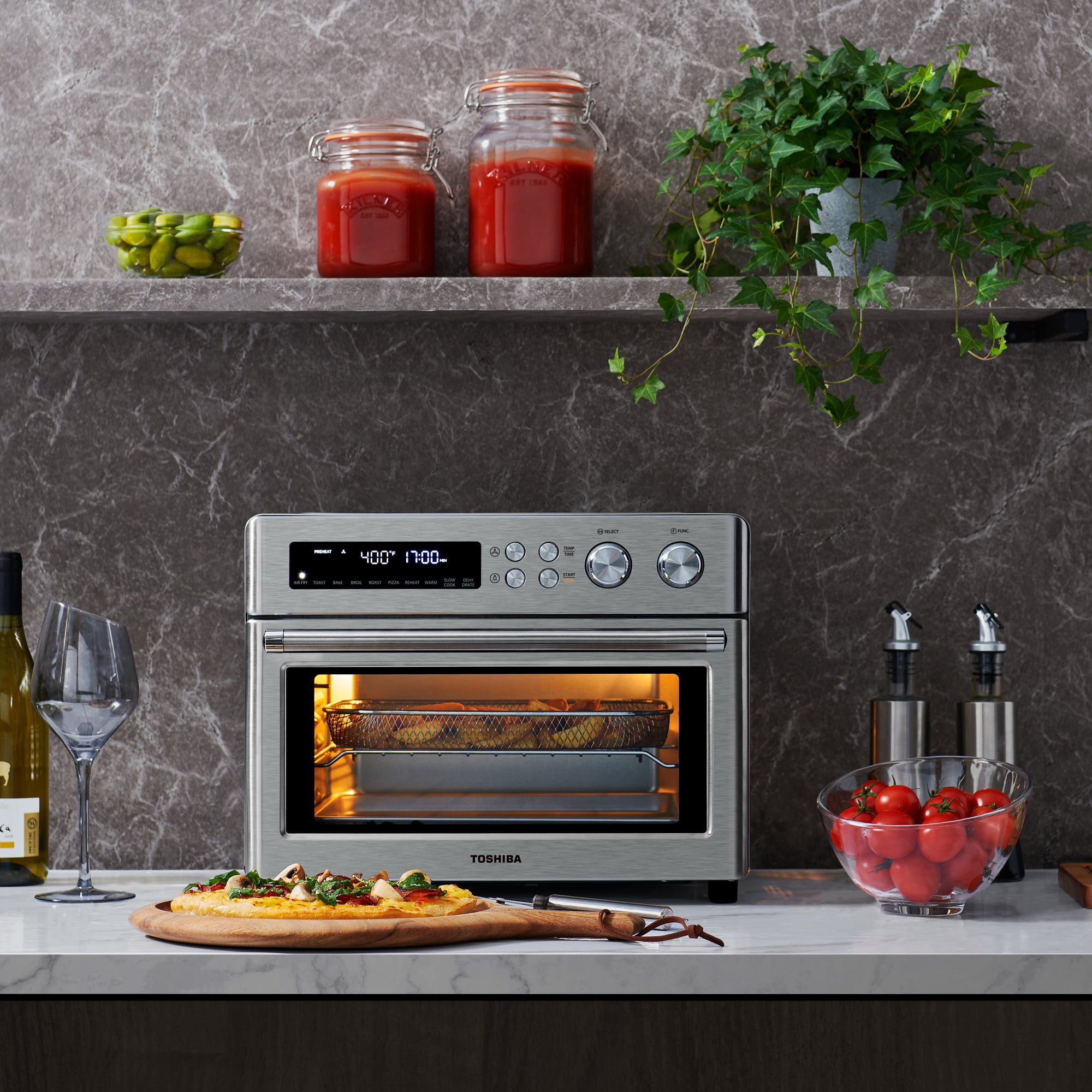 toshiba digital healthy air fry toaster oven