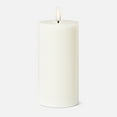 thumbnail image 1 of Linen Chest Sand LED Pillar Candle - 3" x 6", 1 of 3