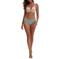 thumbnail image 2 of INSPIRE CHIC Plus Size for Women's Cotton Mid-Waisted Briefs Full Coverage Comfortable Classic Underwear M Blue, 2 of 4