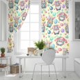 thumbnail image 5 of Easter Gnomes Eggs Blackout Curtains for Bedroom, Bunny Ears Spring Flowers Country Yellow Thermal Insulated Kitchen Drapes with Grommets, Light Blocking Window Treatment, 2 Panels 52" x 90", 5 of 7