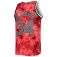 thumbnail image 3 of Men's Mitchell & Ness Hakeem Olajuwon Red Houston Rockets 1993/94 Galaxy Swingman Jersey, 3 of 3