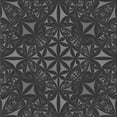 thumbnail image 1 of Ahgly Company Indoor Square Patterned Charcoal Black Area Rugs, 4' Square, 1 of 6