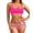 Hot Pink, variant on Women's Versatile Printed Beach Vacation Split Bikini Swimsuit Army Green L