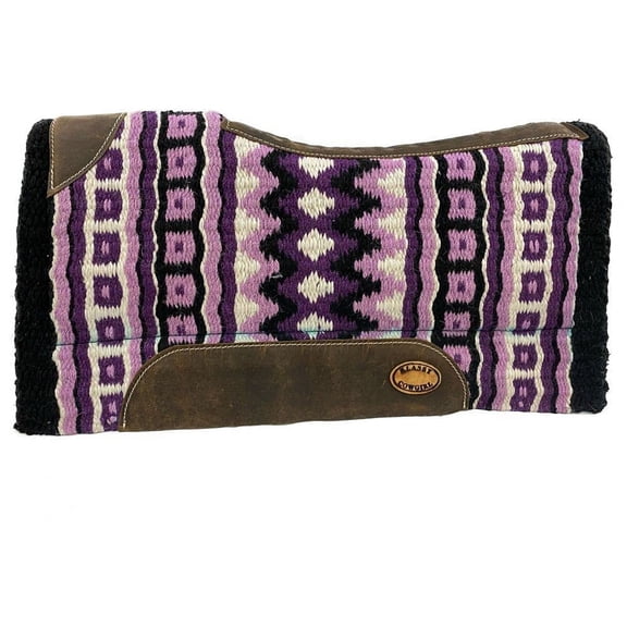 Klassy Cowgirl Barrel Style Purple Memory Felt Saddle Pad
