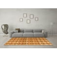 thumbnail image 3 of Ahgly Company Indoor Rectangle Abstract Orange Modern Area Rugs, 4' x 6', 3 of 4