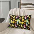 thumbnail image 5 of Fuzoiu Gnomes With Sunflowers Print Fuzzy Pillowcases, Super Soft Pillow Case Cover with Zipper for Bedroom, Sofa, Couch,Cozy Pillow Shams for All Seasons-14"x20", 5 of 6