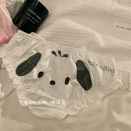 Kuromi Melody Pochacco Cute Cartoon Anime Underwear Sweet Cartoon Sanrio Panty Milk Silk Women s Cotton Panty Cozy Sexy Briefs