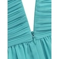 thumbnail image 6 of iiniim Little Big Girls Sleeveless Chiffon Flower Girl Junior Bridesmaid Long Dress Sky Blue 10, 6 of 7