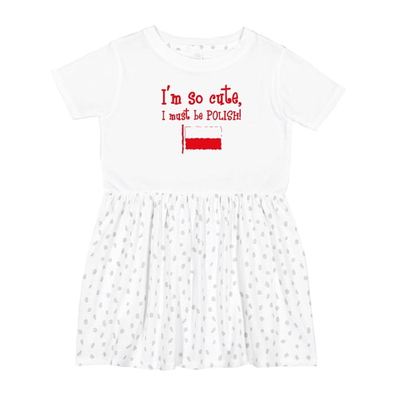 Inktastic So Cute Polish Girls Toddler Dress