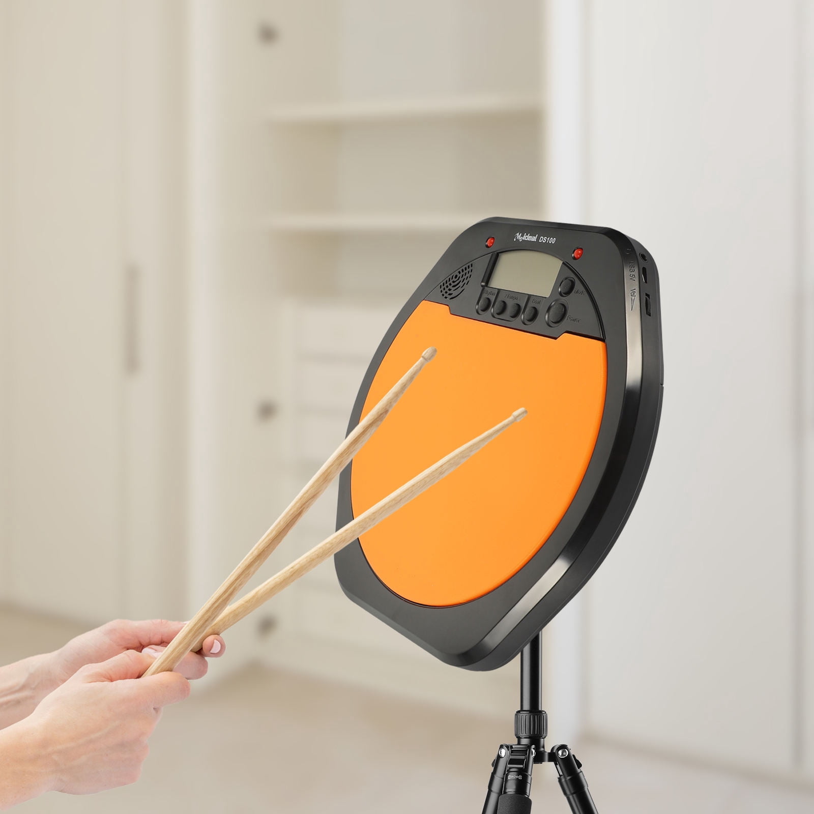 Tineasur Digital Drum Pad with Counting Metronome and Portable Lightweight Design
