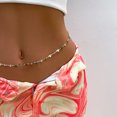 thumbnail image 2 of Adjustable Extension Chain Metal Body Chain Multicolor Heart Women Waist Chain for Daily Wear, 2 of 7