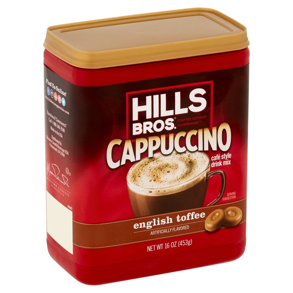 Hills Bros.® Instant Cappuccino English Toffee Coffee Mix, 16 oz