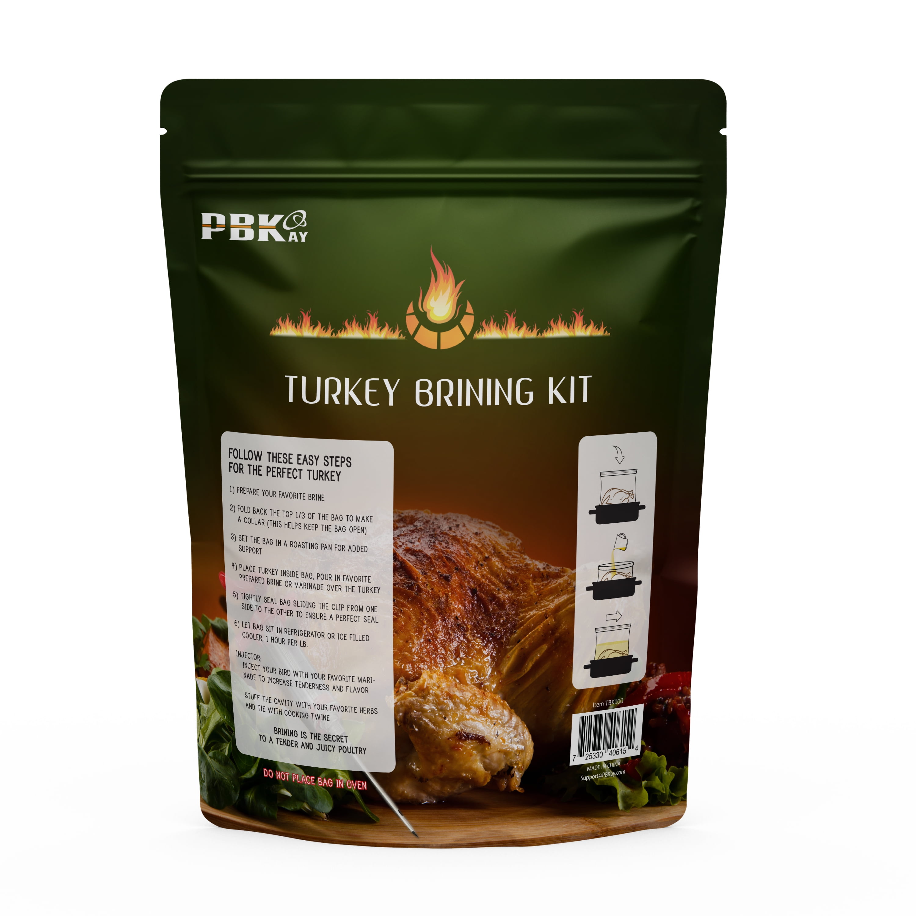 Large Turkey Brine Bags Heavy Duty for Turkey or Ham, 2 pack, with Cooking  Twine