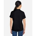 thumbnail image 3 of CORE365 CE104W Women's Market Snag Protect Mesh Polo-Black-S, 3 of 6