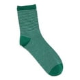 thumbnail image 3 of No Boundaries Fashion Scallop Edge Mid-Crew Socks, 6-Pack, Women's, Shoe Sizes 4-10, 3 of 8