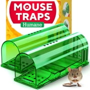 Humane Catch and Release Indoor Outdoor Mouse Traps Pack of 2 Easy Set Durable Traps Safe for Children Pets and Humans Instantly Remove Unwanted Vermin from Your Home