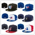 thumbnail image 2 of Toronto Blue Jays Fitted Sombrero Hombres Mujeres Gorra De Béisbol Completo Cerrado Ajuste Gorras Deportivas Bordado Sombreros, 2 of 3