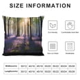 thumbnail image 5 of Pratyus Flowers Trees Sunlight Pillow Cushion Covers for Sofa Couch Bedroom Car Home Decor 1PC 18x18in, 5 of 5
