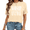 2-Apricot, variant on UNISHE Women's Worship Anyway White Distressed Vintage Bold Christian Text Graphic Short Sleeve Crew Neck Daily Casual Wear Tops