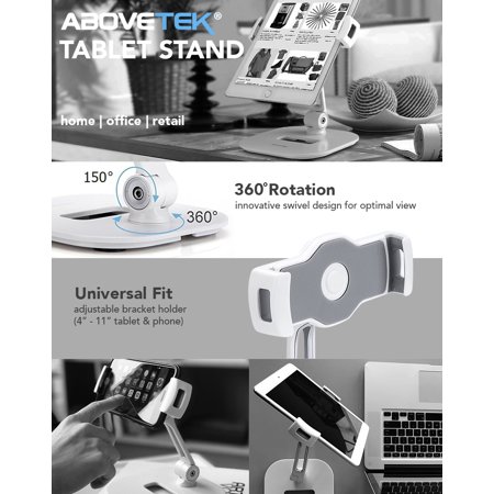 AboveTEK - Desktop Phone/Tablet Stand - White