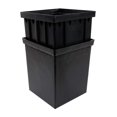 thumbnail image 3 of Lavabo Riser Sq 12" Blk (Paquete De 1), 3 of 5