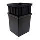 thumbnail image 3 of Lavabo Riser Sq 12" Blk (Paquete De 1), 3 of 5