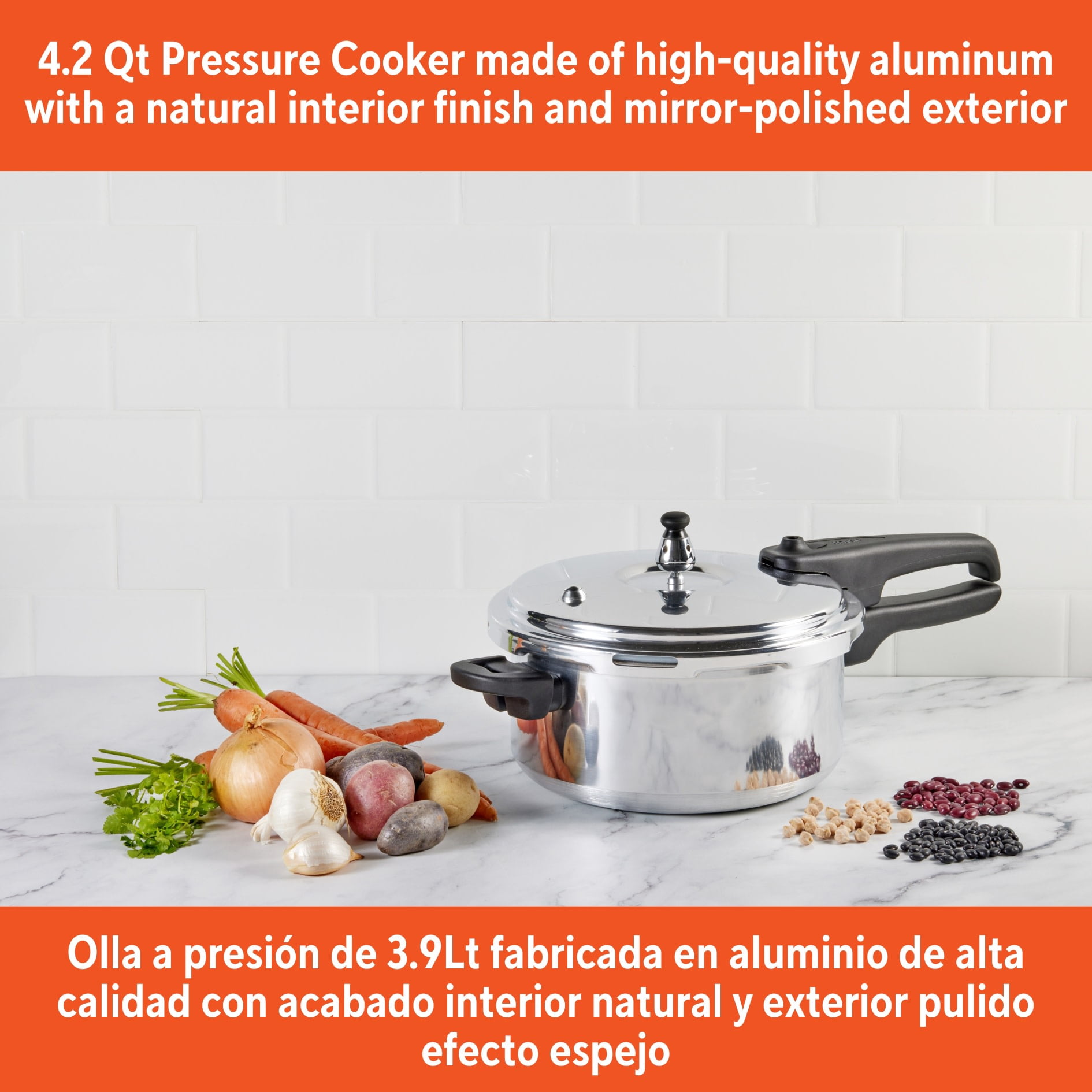 IMUSA 4.2Qt Basic Pressure Cooker