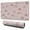 Pink Boho Bohemia, variant on Long Mouse Pads for Desk,Gray Pioneer Flower Pattern Desk Mats on Top Of Desks, Desk Mouse Pad Extra Large with 3mm Non-Slip Base and Stitched Edge for Gaming,Office,Work,Home 31.5"x11.8"