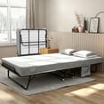 thumbnail image 3 of Foldable Guest Bed with 4" Memory Foam Mattress – Folding Bed for Adults, Metal Frame, Roll Away & Space Saving – For Office, Apartment, 3 Sizes, 3 of 7