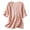 Z02 Pink, variant on Cute Shirts For Women V Neck 3/4 Sleeve Solid Color Loose Trendy Elegant Casual T Shirts Comfy Summer Work Tee Pullover Outfits Green L=2